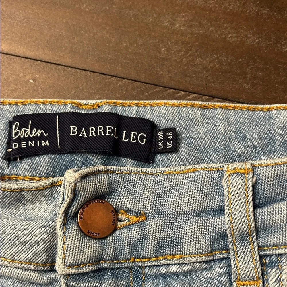 Boden Denim Barrel Leg Jeans - Picture 2 of 10